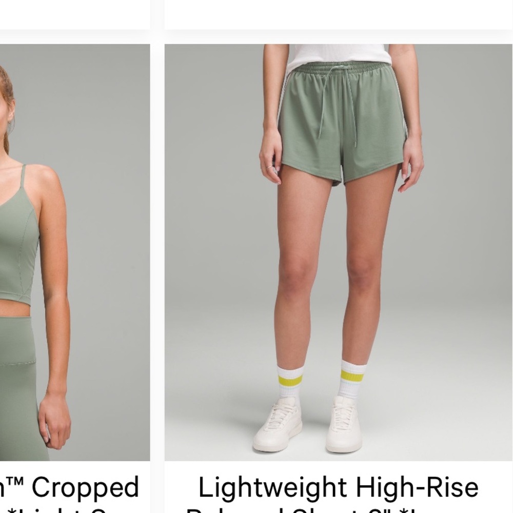 Lululemon Athletica Sage Green Activewear shorts